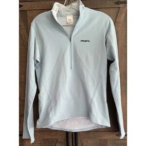 Patagonia Light Blue Quarter-Zip Sweatshirt